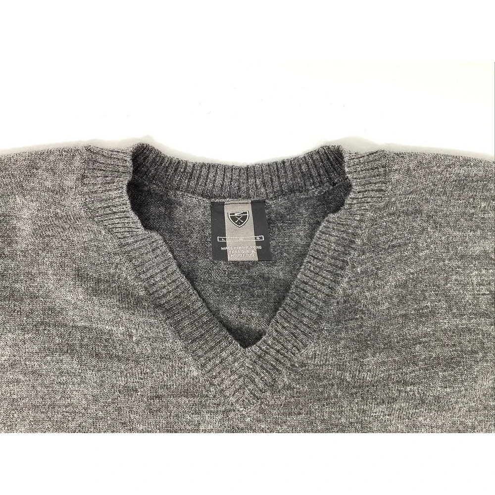 Nike Golf V-Neck 100% Merino Wool Knit Sweater Long Sleeve Men's Size Large VTG